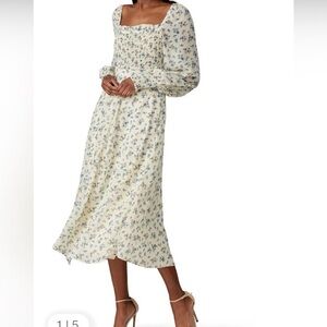 Sweet Baby Jamie Floral Long Sleeve Dress